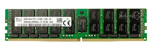 Mémoire RAM 1x 32GB Hynix LOAD REDUCED DDR4 2133MHz PC4-17000 LRDIMM | HMA84GL7MMR4N-TF