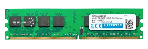 Mémoire RAM 1x 4GB HYPERTEC NON-ECC UNBUFFERED DDR2 800MHz PC2-6400 UDIMM | MEM64004GBD
