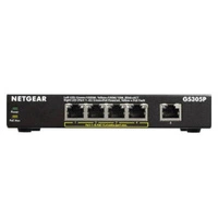 Przełącznik Netgear GS305P-100PES | 128 kB | 10 Gb/s | 5x Port Ethernet