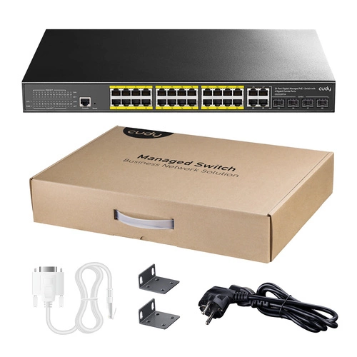 Commutateur Cudy GS2028PS4-400W 24x 1Gb 4x RJ-45/SFP 400 W PoE+