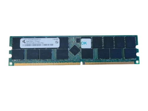 Mémoire RAM 1x 2GB QIMONDA ECC REGISTERED DDR2 400MHz PC2-3200 RDIMM | HYS72T256220HR