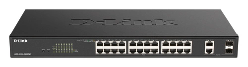 Commutateur D-Link DGS-1100-26MPV2/E 24x 1Gb 2x RJ-45/SFP 370 W PoE