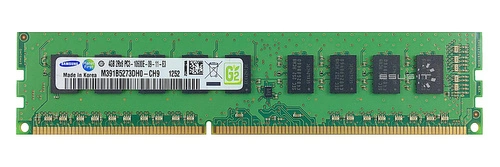 Mémoire RAM 1x 4GB Samsung ECC UNBUFFERED DDR3 1333MHz PC3-10600 UDIMM | M391B5273DH0-CH9