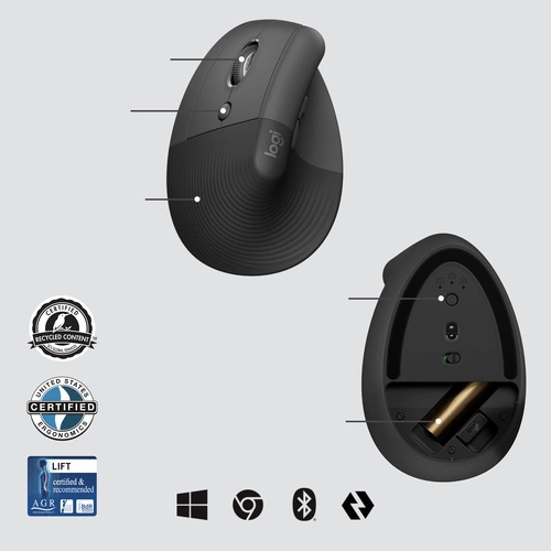 Sans fil souris Logitech Lift for Business 910-006495