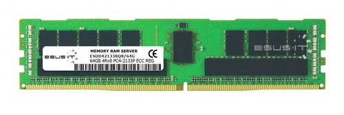 Mémoire RAM 1x 64GB ESUS IT ECC REGISTERED DDR4 4Rx8 2133MHz PC4-17000 RDIMM | ESUD42133RQ8/64G