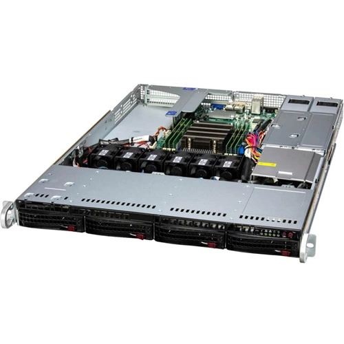 Plateforme serveur Supermicro 1U 1015SV-WTNRT AS-1015SV-WTNRT AMD x 1 DDR5 x 6 4 x 3.5" SATA/SAS/NVME PSU 1+1