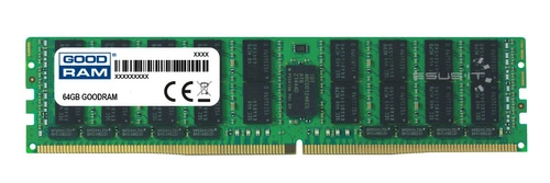 Mémoire RAM 1x 64GB GoodRAM LOAD REDUCED DDR4 4Rx4 2133MHz PC4-17000 LRDIMM | W-MEM2133LR4Q464G