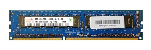 Mémoire RAM 1x 2GB Hynix ECC UNBUFFERED DDR3 1Rx8 1333MHz PC3-10600 UDIMM | HMT325U7BFR8C-H9