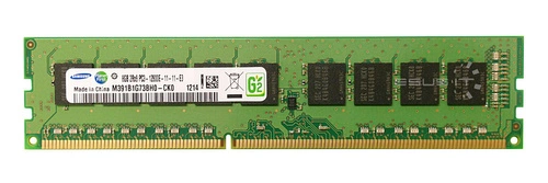 Mémoire RAM 1x 8GB Samsung ECC UNBUFFERED DDR3 2Rx8 1600MHz PC3-12800 UDIMM | M391B1G73BH0-CK0