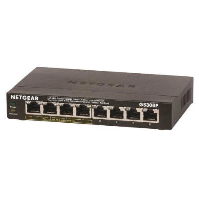 Przełącznik Netgear GS308P-100PES | 192 kB | 16 Gb/s | 8x Port Ethernet