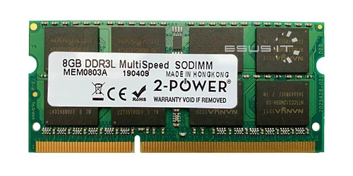 Mémoire RAM 1x 8GB 2-POWER SO-DIMM DDR3 1600MHz PC3-12800 | MEM5203S