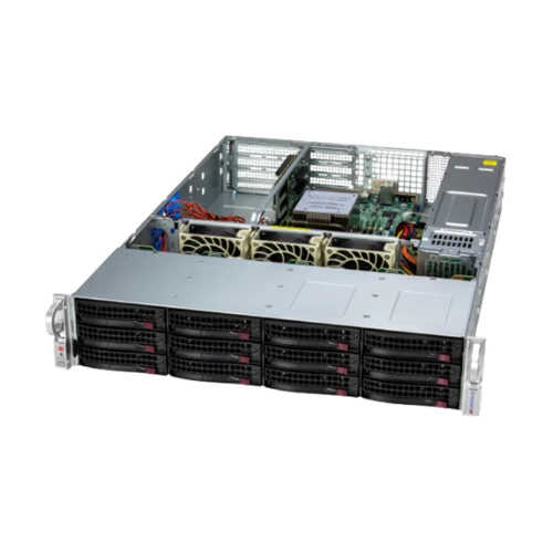 Plateforme serveur Supermicro 2U 2015SV-WTNRT AS-2015SV-WTNRT AMD x 1 DDR5 x 6 12 x 2.5" SATA PSU 1+1