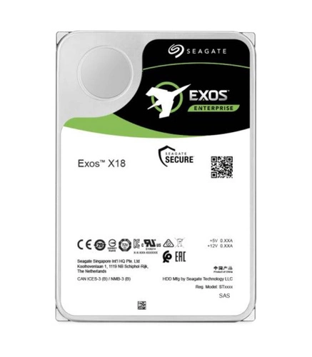 Disque dur Seagate Exos X18 3.5'' HDD 18000GB 7200RPM SAS 12Gb/s 256MB | ST18000NM004J-RCF