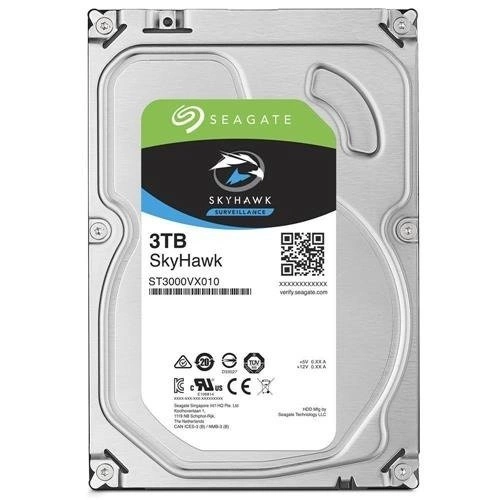 Disque dur Seagate SkyHawk 3.5'' HDD 3000GB 5400RPM SATA 6Gb/s 64MB | ST3000VX009