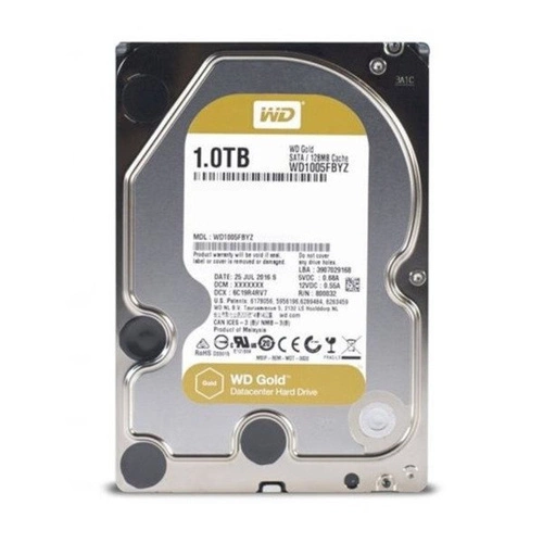 Disque dur Western Digital GOLD 3.5'' HDD 1000GB 7200RPM SATA 6Gb/s 128MB | WD1005FBYZ