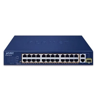 Commutateur Planet FGSD-2621P 8x 100Mb 2x RJ-45/SFP 120 W PoE+