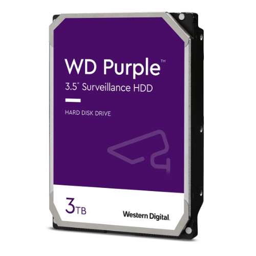 Disque dur Western Digital PURPLE 3.5'' HDD 3TB 5400RPM SATA 6Gb/s 256MB | WD33PURZ