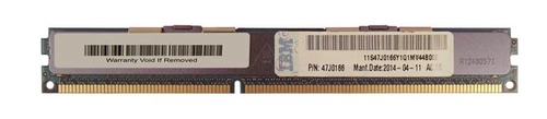Mémoire RAM 1x 8GB IBM ThinkServer & System X DDR3 1600MHz ECC REGISTERED DIMM | 47J0166