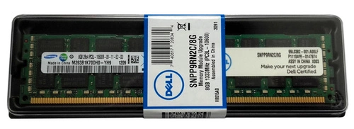 Mémoire RAM 1x 8GB DELL PowerEdge & Precision Workstation DDR3 1333MHz ECC REGISTERED DIMM | SNPP9RN2C/8G