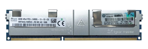 Mémoire RAM 1x 32GB Hynix LOAD REDUCED DDR3 4Rx4 1866MHz PC3-14900 LRDIMM | HMT84GL7AMR4C-RD