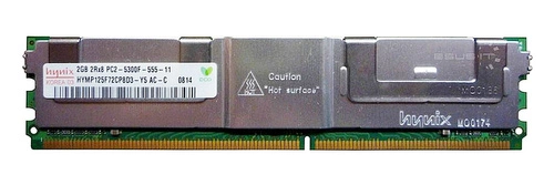 Mémoire RAM 1x 2GB Hynix FULLY BUFFERED DDR2 667MHz PC2-5300 FULLY BUFFERED | HYMP125F72CP8D3-Y5