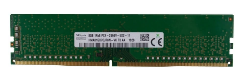 Mémoire RAM 1x 8GB Hynix ECC UNBUFFERED DDR4 1Rx8 2666MHz PC4-21300 UDIMM | HMA81GU7CJR8N-VK