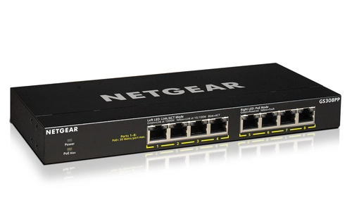 Commutateur Netgear GS308PP-100EUS 8x 1Gb 83 W PoE