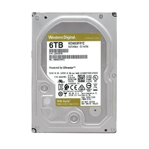 Disque dur Western Digital GOLD 3.5'' HDD 6000GB 7200RPM SATA 6Gb/s 128MB | WD6003FRYZ
