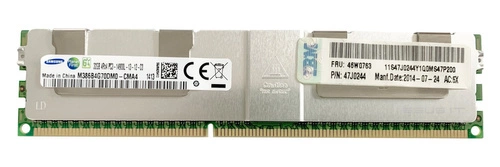 Mémoire RAM 1x 32GB Samsung LOAD REDUCED DDR3 4Rx4 1866MHz PC3-14900 LRDIMM | M386B4G70DM0-CMA
