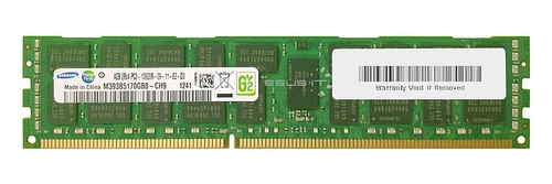 Mémoire RAM 1x 4GB Samsung ECC REGISTERED DDR3 1333MHz PC3-10600 RDIMM | M393B5170GB0-YH9