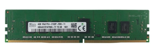 Mémoire RAM 1x 4GB Hynix ECC REGISTERED DDR4 2133MHz PC4-17000 RDIMM | HMA451R7AFR8N-TF