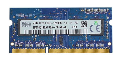 Mémoire RAM 1x 4GB Hynix SO-DIMM DDR3 1600MHz PC3-12800 | HMT451S6AFR8A-PB