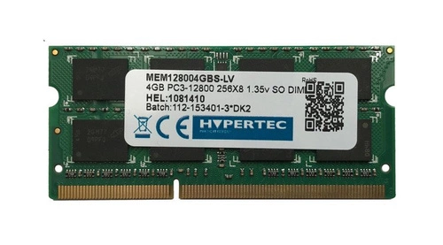 Mémoire RAM 1x 4GB HYPERTEC SO-DIMM DDR3 1600MHz PC3-12800 | MEM128004GBS-LV