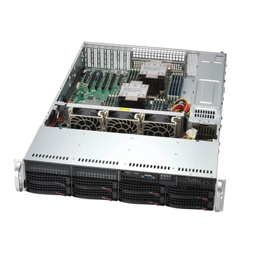 Plateforme serveur Supermicro 2U 621P-TR SYS-621P-TR Intel x 2 DDR5 x 16 8 x 3.5" SATA/SAS/NVME PSU 1+0