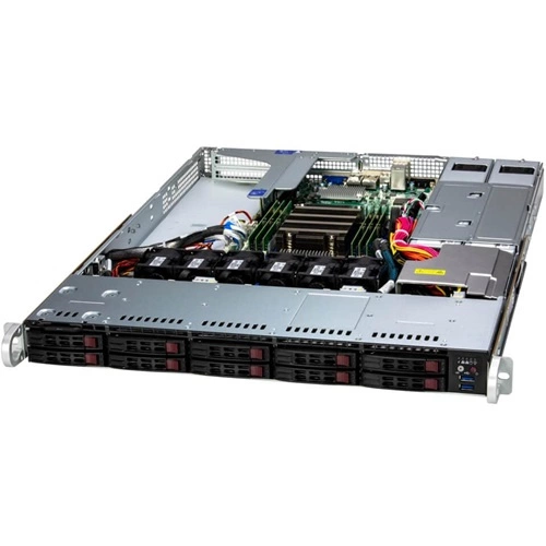 Plateforme serveur Supermicro 1U 1115SV-WTNRT AS-1115SV-WTNRT AMD x 1 DDR5 x 6 10 x 2.5" SATA/SAS/NVME PSU 1+1