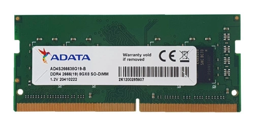 Mémoire RAM 1x 8GB ADATA SO-DIMM DDR4 2666MHz PC4-21300 | AD4S266638G19-B