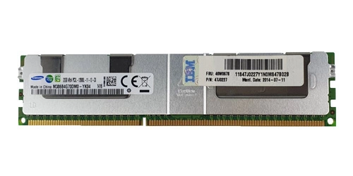 Mémoire RAM 1x 32GB Samsung LOAD REDUCED DDR3 4Rx4 1600MHz PC3-12800 LRDIMM | M386B4G70DM0-YK0