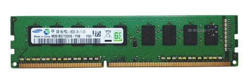 Mémoire RAM 1x 2GB Samsung ECC UNBUFFERED DDR3 1333MHz PC3-10600 UDIMM | M391B5773DH0-YH9
