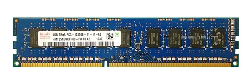 Mémoire RAM 1x 4GB Hynix ECC UNBUFFERED DDR3 2Rx8 1600MHz PC3-12800 UDIMM | HMT351U7CFR8C-PB