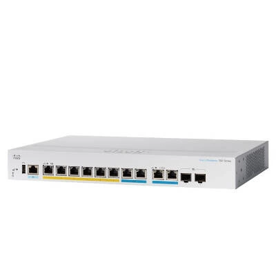 Switch Cisco Business CBS350-8MGP-2X-EU 6x 1Gb | 2x 2.5Gb 2x RJ-45/SFP+ 124 W PoE+
