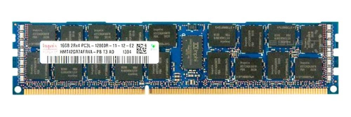 Mémoire RAM 1x 16GB Hynix ECC REGISTERED DDR3 1600MHz PC3-12800 RDIMM | HMT42GR7AFR4A-PB