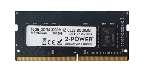 Mémoire RAM 1x 16GB 2-POWER SO-DIMM DDR4 3200MHz PC4-25600 | MEM5704A