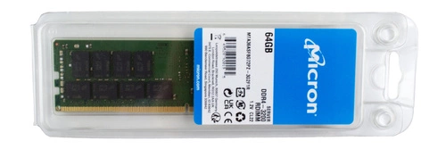 Mémoire RAM 1x 64GB Micron DDR4 2Rx4 3200MHz PC4-25600 ECC REGISTERED  | MTA36ASF8G72PZ-3G2