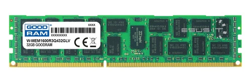 Mémoire RAM 1x 32GB GoodRAM ECC REGISTERED DDR3 4Rx4 1600MHz PC3-12800 RDIMM | W-MEM1600R3Q432GLV
