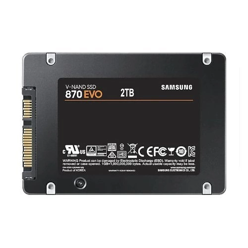 Disque dur SSD Samsung 870 EVO 2000GB 2.5'' SATA 6Gb/s TLC | MZ-77E2T0B/EU