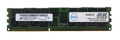 Mémoire RAM 1x 16GB DELL PowerEdge & Precision Workstation DDR3 1600MHz ECC REGISTERED DIMM | SNP20D6FC/16G