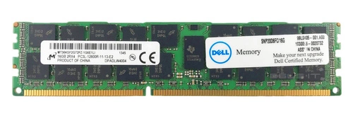 Mémoire RAM 1x 16GB Micron ECC REGISTERED DDR3 1600MHz PC3-12800 RDIMM | MT36KSF2G72PZ-1G6