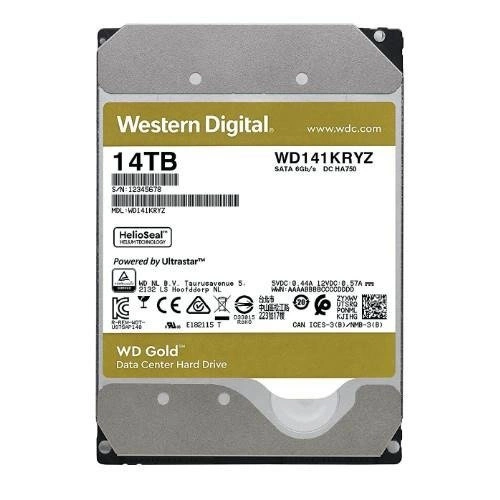 Disque dur Western Digital GOLD 3.5'' HDD 14000GB 7200RPM SATA 6Gb/s 512MB | WD141KRYZ