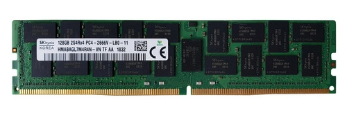 Mémoire RAM 1x 128GB Hynix LOAD REDUCED DDR4 2S4Rx4 2666MHz PC4-21300 LRDIMM | HMABAGL7M4R4N-VN