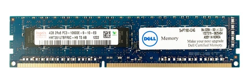 Mémoire RAM 1x 4GB Hynix ECC UNBUFFERED DDR3 2Rx8 1333MHz PC3-10600 UDIMM | HMT351U7BFR8C-H9